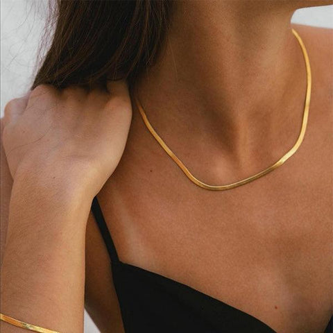 Gold Plated Snake Chain | Snakes Jewelry & Fashion