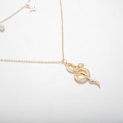 Long Snake Chain Necklace | Snakes Jewelry & Fashion