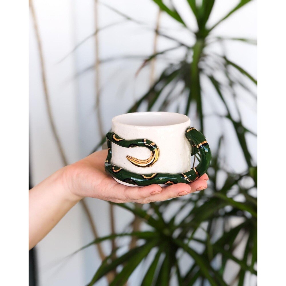 Snake Handle Mug | Snakes Jewelry & Fashion