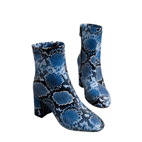 Blue Snake Boots | Snakes Jewelry & Fashion
