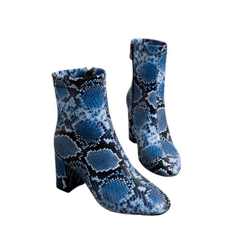 Blue Snake Boots | Snakes Jewelry & Fashion
