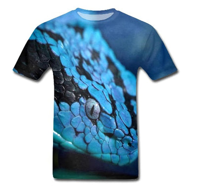 Blue Pit Viper T-Shirt | Snakes Jewelry & Fashion