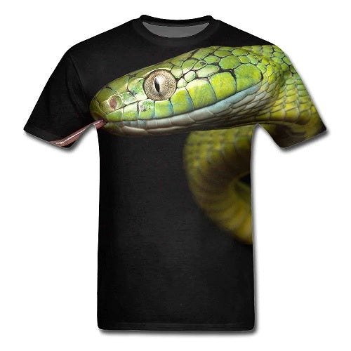 Green Pit Viper T-Shirt | Snakes Jewelry & Fashion