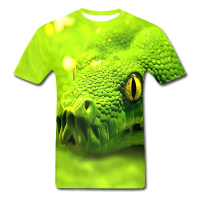 Green Python T-Shirt | Snakes Jewelry & Fashion