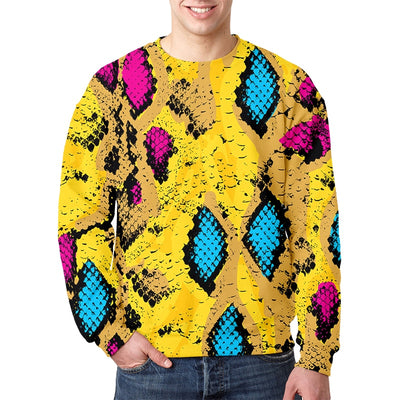 Snake Skin Pattern Sweatshirt | Snakes Jewelry & Fashion