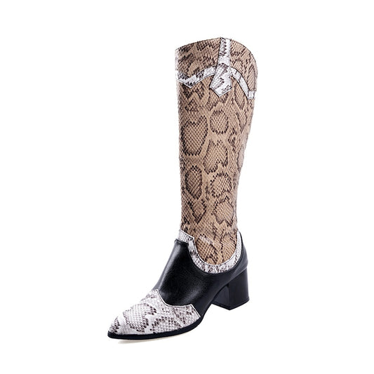 Snake Print Cowboy Boots | Snakes Jewelry & Fashion