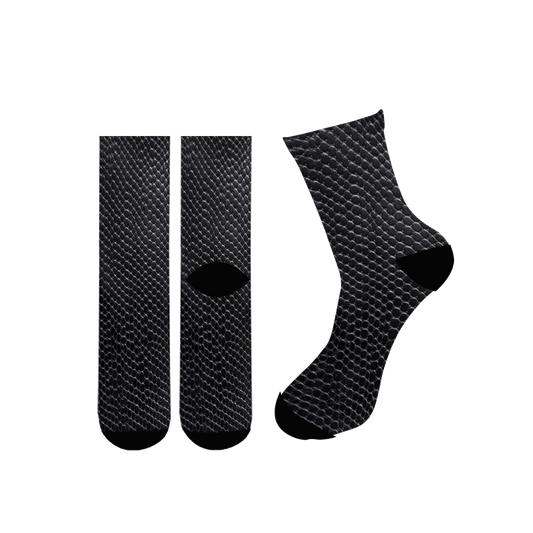 Black Snake Print Socks | Snakes Jewelry & Fashion