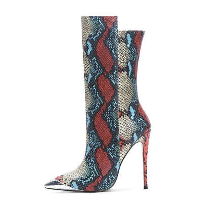 Multi Color Snake Boots | Snakes Jewelry & Fashion