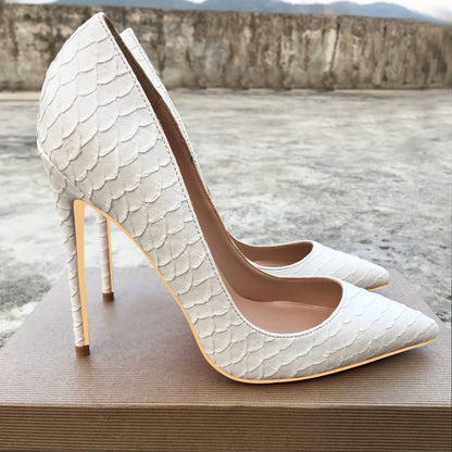 White Python Heels | Snakes Jewelry & Fashion