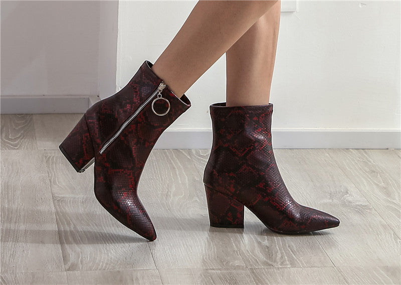 Redhead Snake Boots | Snakes Jewelry & Fashion