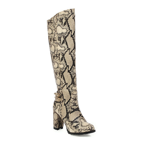 Snake Knee High Boots | Snakes Jewelry & Fashion