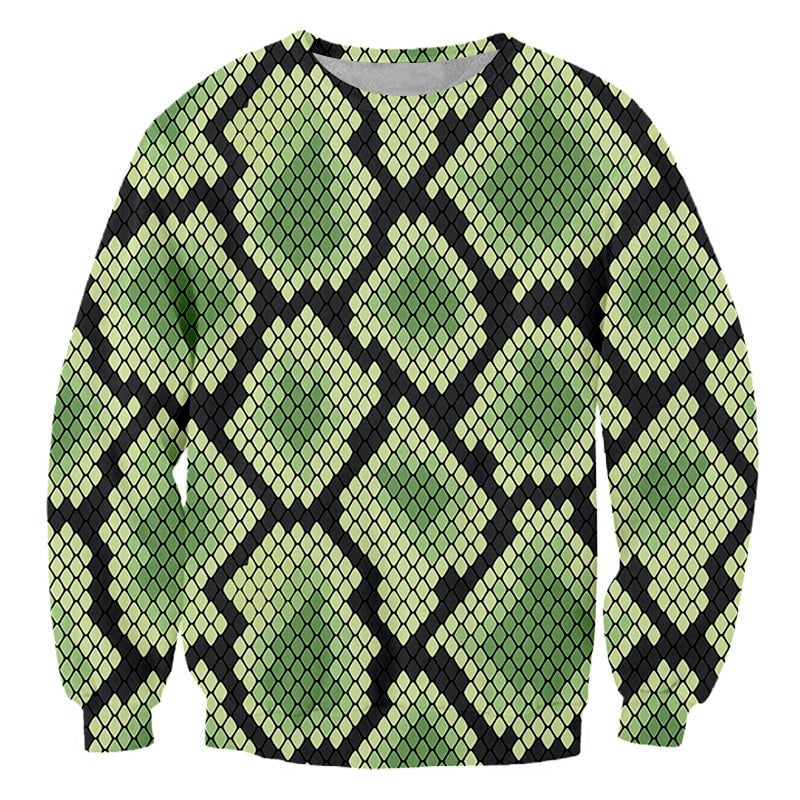 Snake Scale Print Sweater | Snakes Jewelry & Fashion