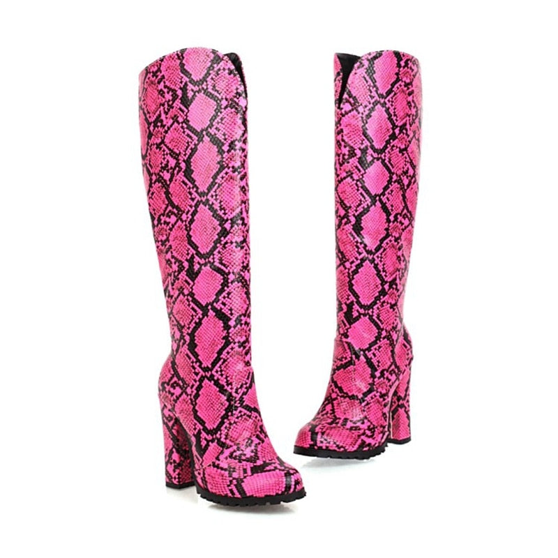 Pink Snake Boots | Snakes Jewelry & Fashion