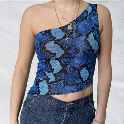 Blue Snake Crop Top | Snakes Jewelry & Fashion