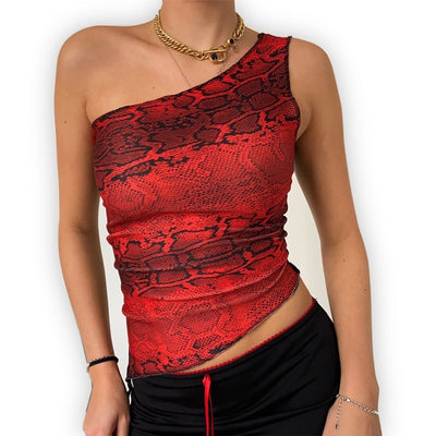 Red Snake Crop Top | Snakes Jewelry & Fashion