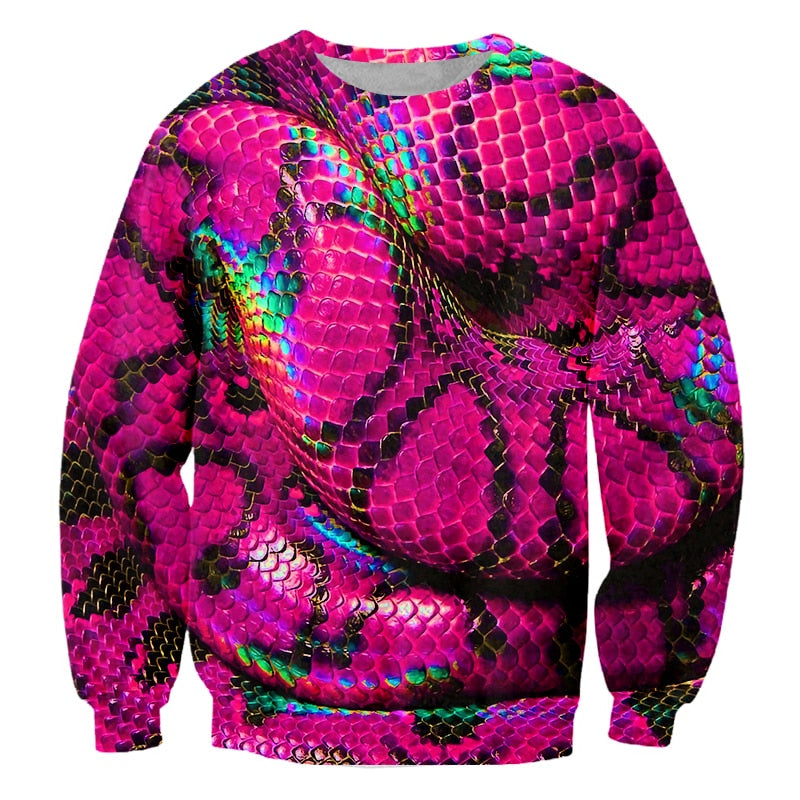Pink Snake Sweater | Snakes Jewelry & Fashion