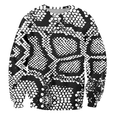 Snake Print Sweatshirt | Snakes Jewelry & Fashion