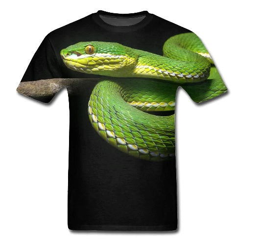 Large-eyed Pit Viper T-Shirt | Snakes Jewelry & Fashion