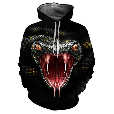 Black And Yellow Snake Hoodie | Snakes Jewelry & Fashion