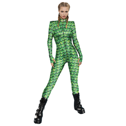 Green Snake Jumpsuit | Snakes Jewelry & Fashion