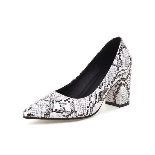 White Snake Print Heels | Snakes Jewelry & Fashion