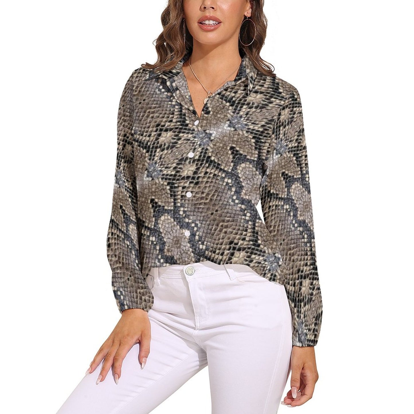 Blouse Snake Print | Snakes Jewelry & Fashion