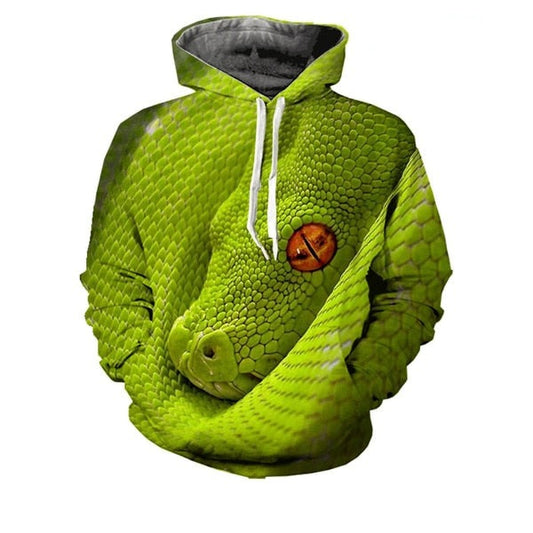 Python Viridis Hoodie | Snakes Jewelry & Fashion