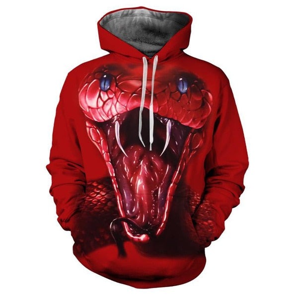 Red Snake Hoodie | Snakes Jewelry & Fashion