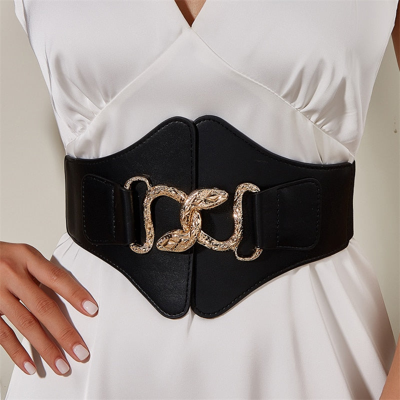 Black Belt With Snake Buckle | Snakes Jewelry & Fashion