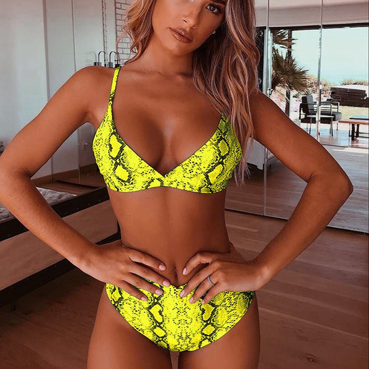 Snake Print Bikini | Snakes Jewelry & Fashion