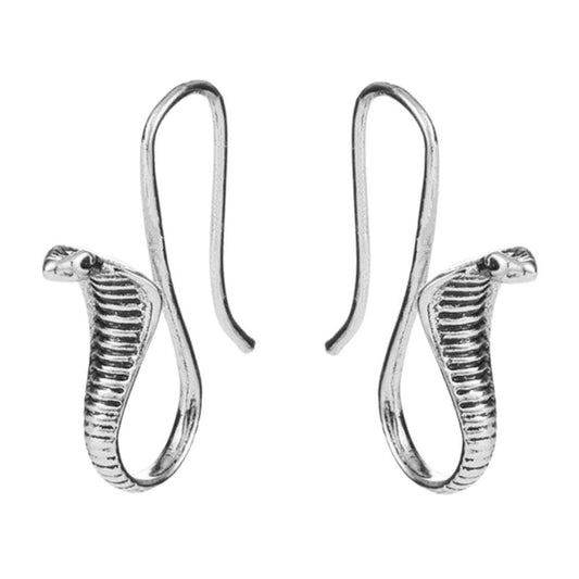 Silver Cobra Earrings | Snakes Jewelry & Fashion