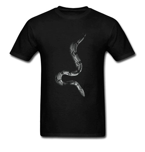 Snake Black And White T-Shirt | Snakes Jewelry & Fashion