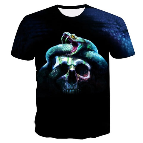 Snake Pattern T-Shirt | Snakes Jewelry & Fashion