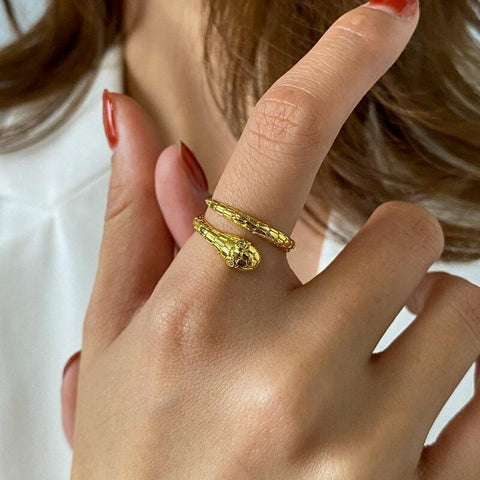 Ring Snake Gold | Snakes Jewelry & Fashion
