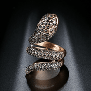 Black Diamond Gold Snake Ring | Snakes Jewelry & Fashion