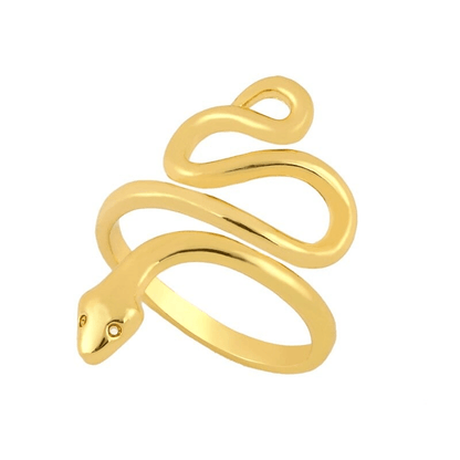 Gold Ring Aesthetic | Snakes Jewelry & Fashion
