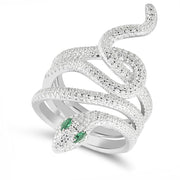 Snake Ring White Gold | Snakes Jewelry & Fashion