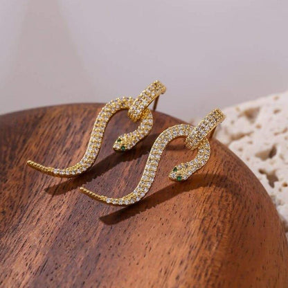 Gold Hoop Earrings 40mm | Snakes Jewelry & Fashion