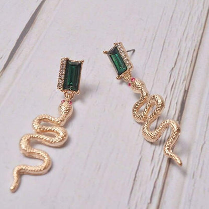 Rhinestone Snake Earrings | Snakes Jewelry & Fashion