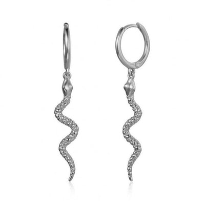 Silver Snake Earrings | Snakes Jewelry & Fashion