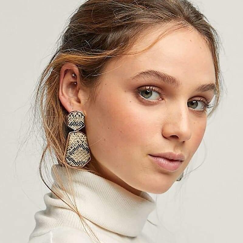 Snakeskin Earrings Paparazzi | Snakes Jewelry & Fashion