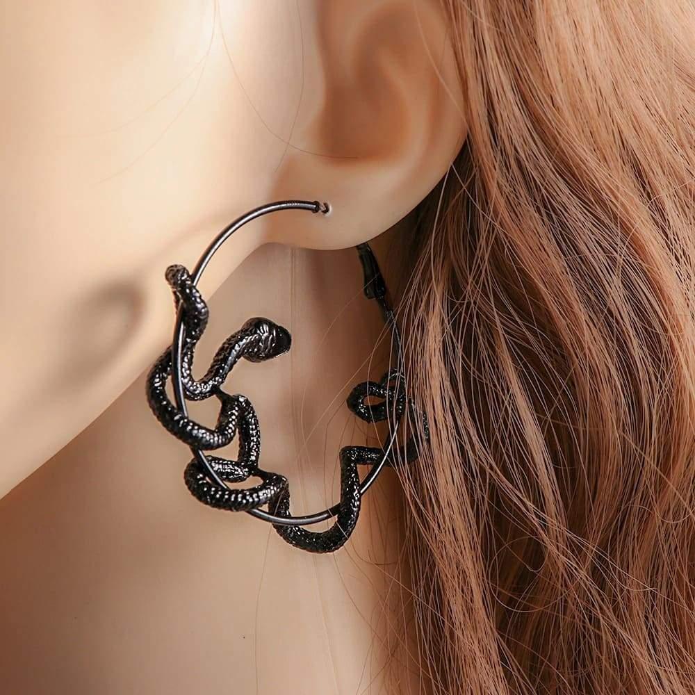 Large Snake Earrings | Snakes Jewelry & Fashion