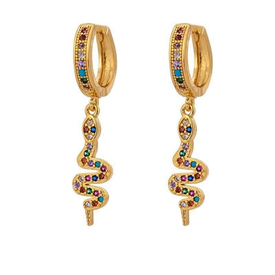 Gold Earrings For Women Design | Snakes Jewelry & Fashion