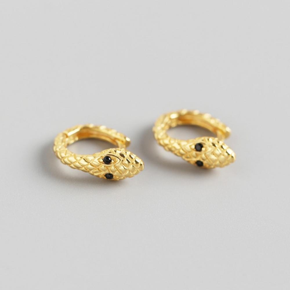 Gold Snake Hoop Earrings | Snakes Jewelry & Fashion