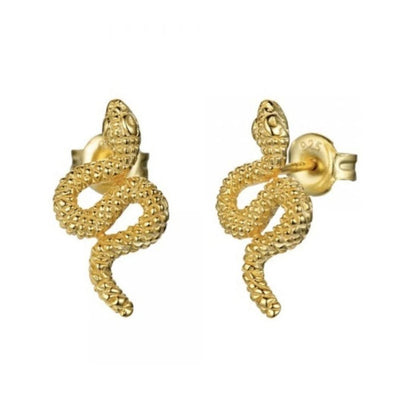 Solid Gold Snake Earrings | Snakes Jewelry & Fashion