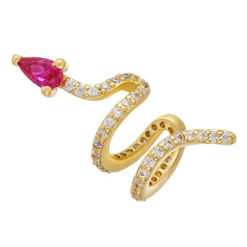 Snake Earrings Wrap Around Ear | Snakes Jewelry & Fashion