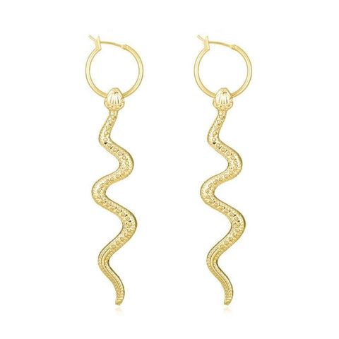 Snake Chain Drop Earrings | Snakes Jewelry & Fashion