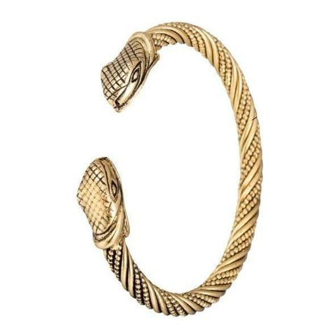 Vintage Gold Snake Bracelet | Snakes Jewelry & Fashion