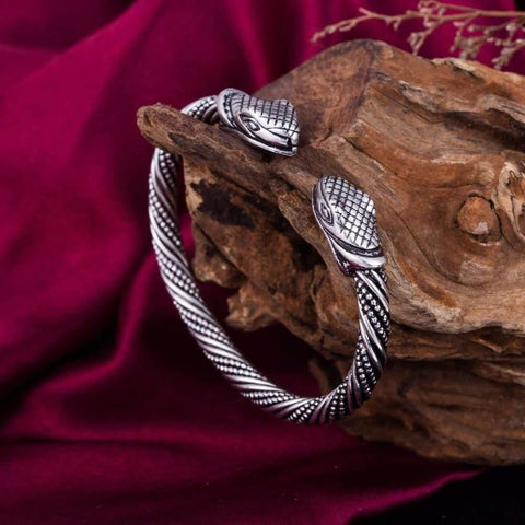 Double Snake Head Bracelet | Snakes Jewelry & Fashion