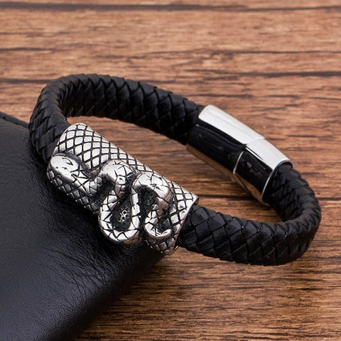 Mens Silver Snake Bracelet | Snakes Jewelry & Fashion